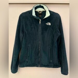 North Face Plush Fleece Teal Jacket - Small